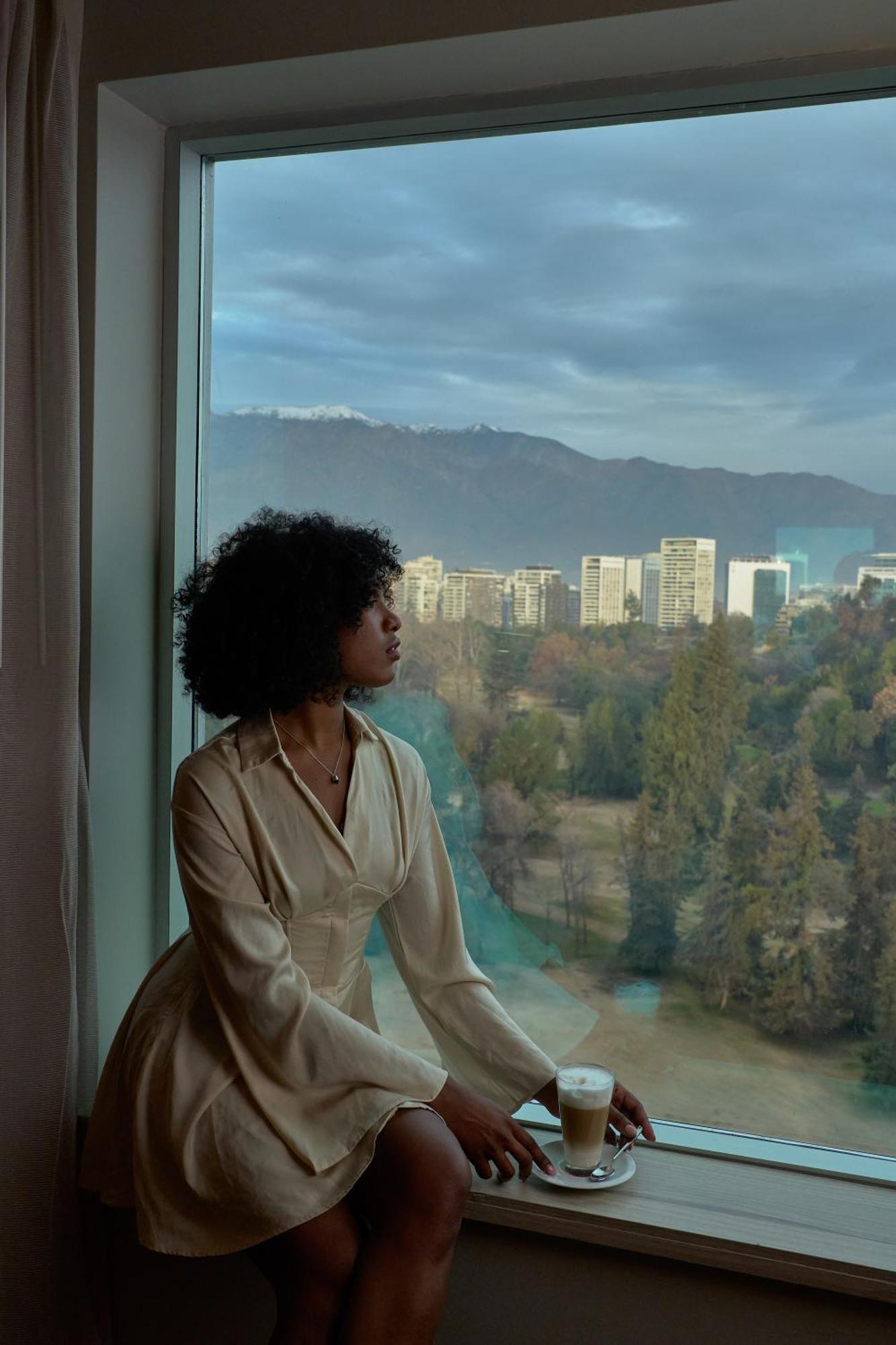 Pullman Santiago Vitacura Экстерьер фото A woman with natural hair